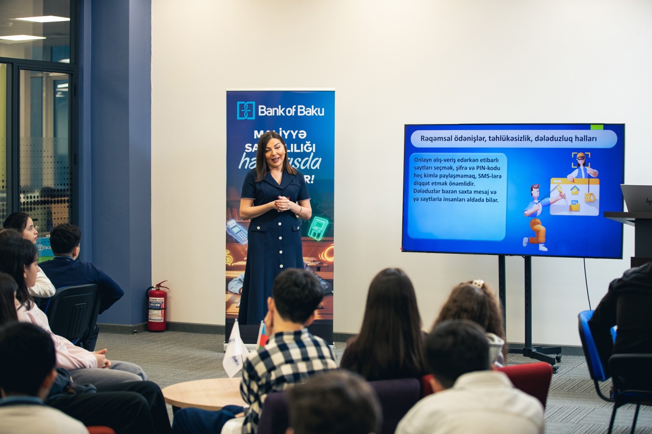 "Bank of Baku"da maliyyə savadlılığı günü - FOTOLAR